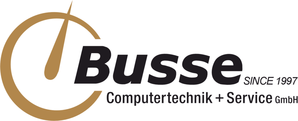 Busse Computertechnik Logo mit schwarzer Schrift